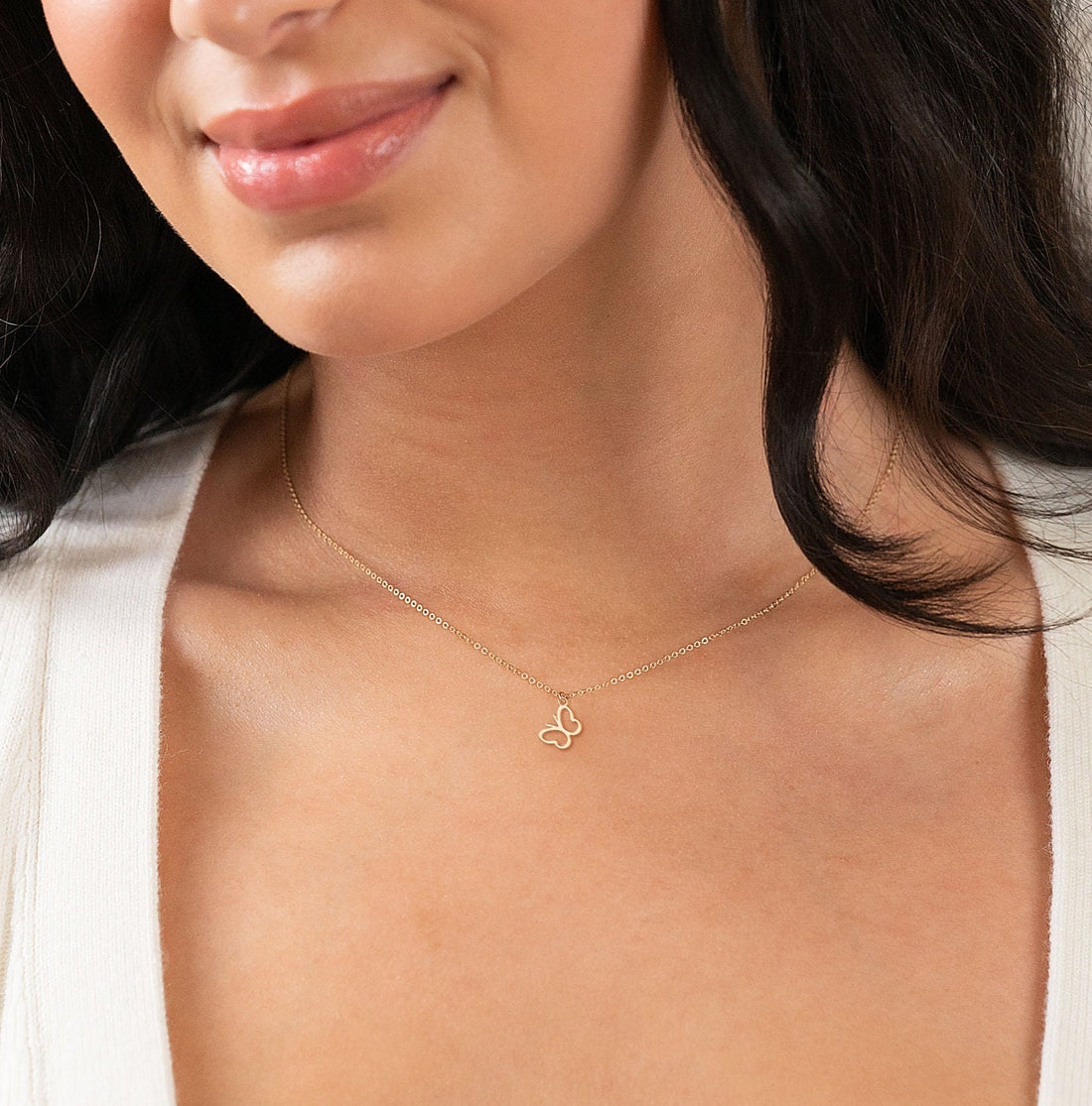Butterfly Cutout Necklace