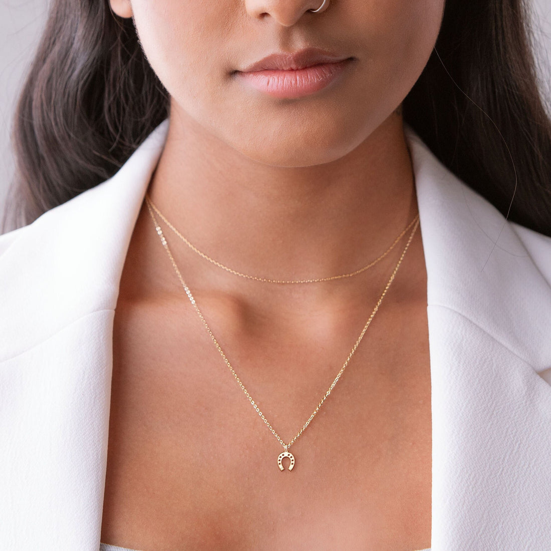 Horseshoe Necklace Whimsical