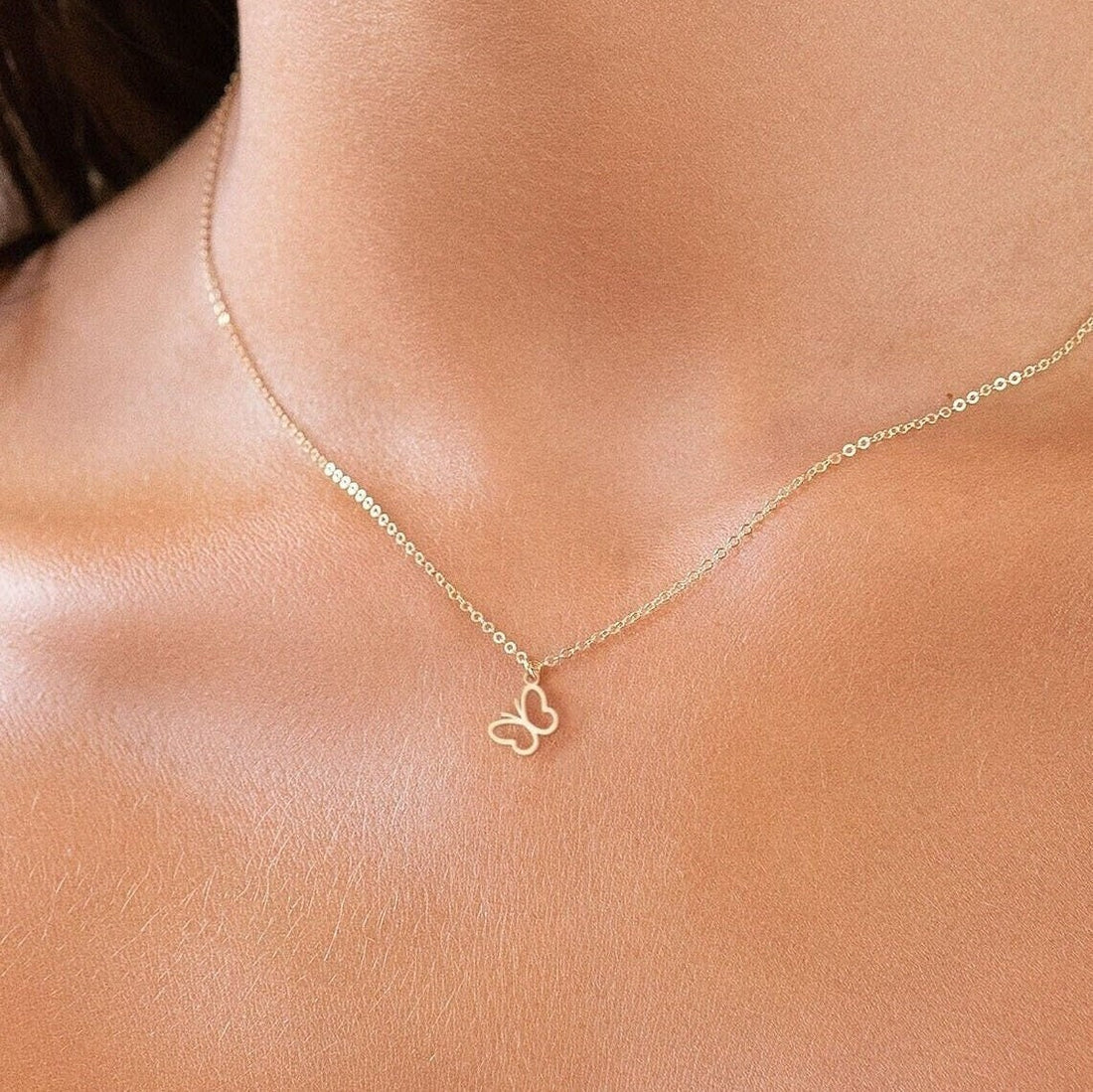 Butterfly Cutout Necklace