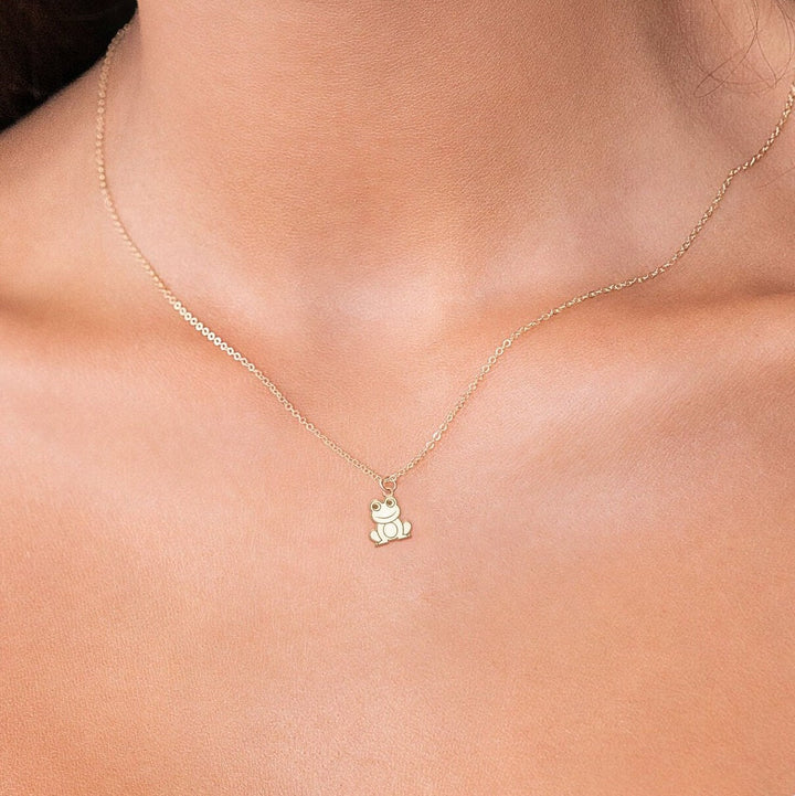 Dainty Frog Necklace