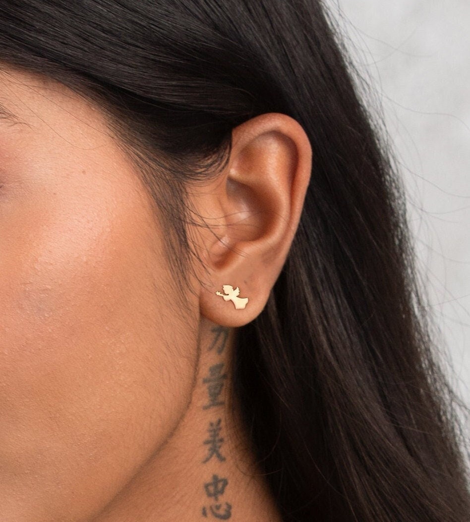 Angel Stud Earrings