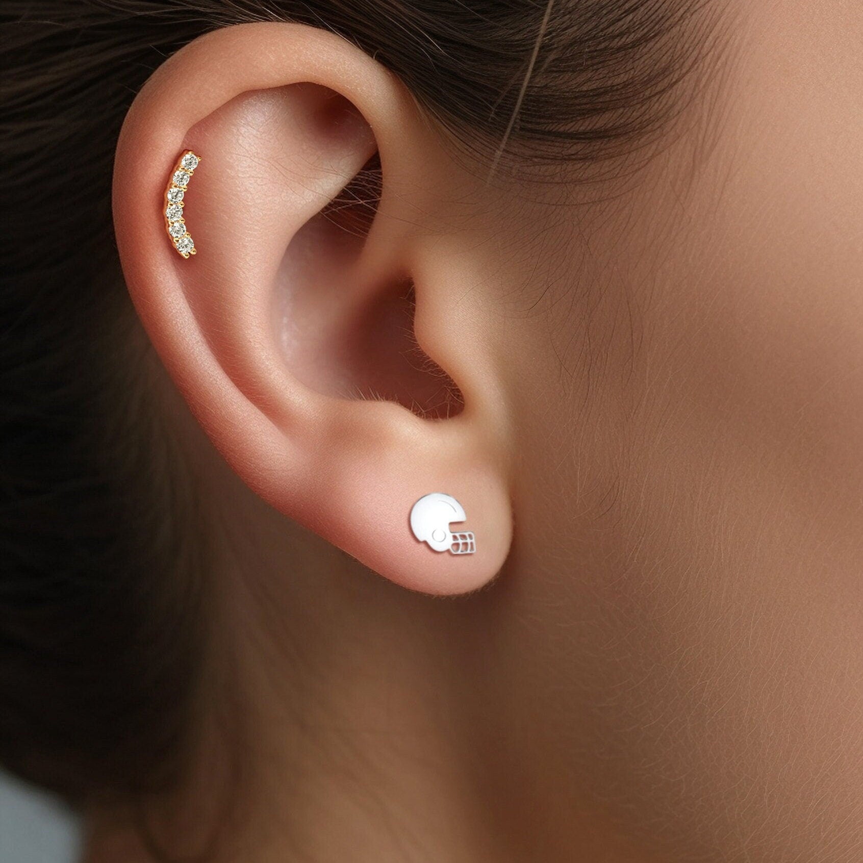 Football Helmet Earrings