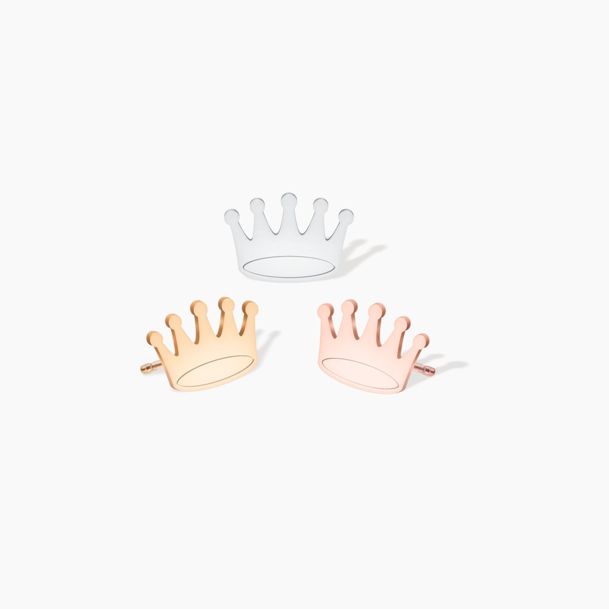 Crown Earrings Dainty