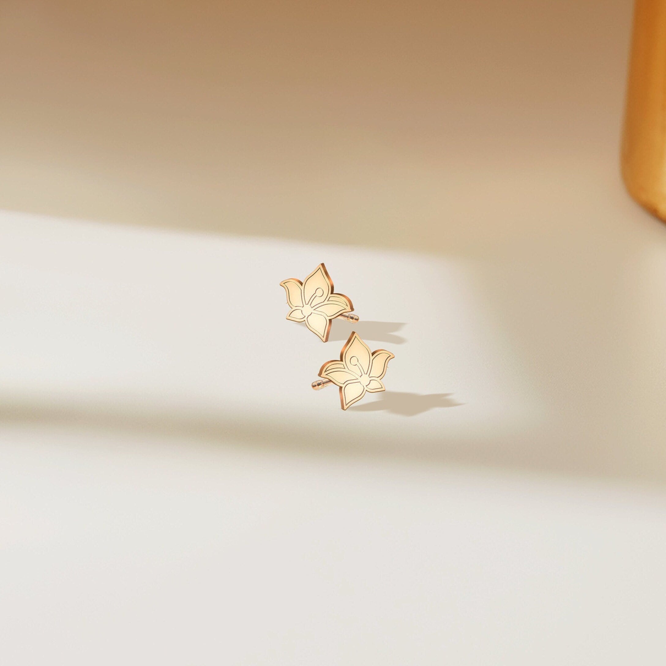 Lily Flower Stud Earrings
