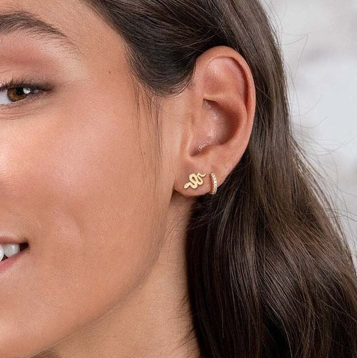 Snake Stud Earrings