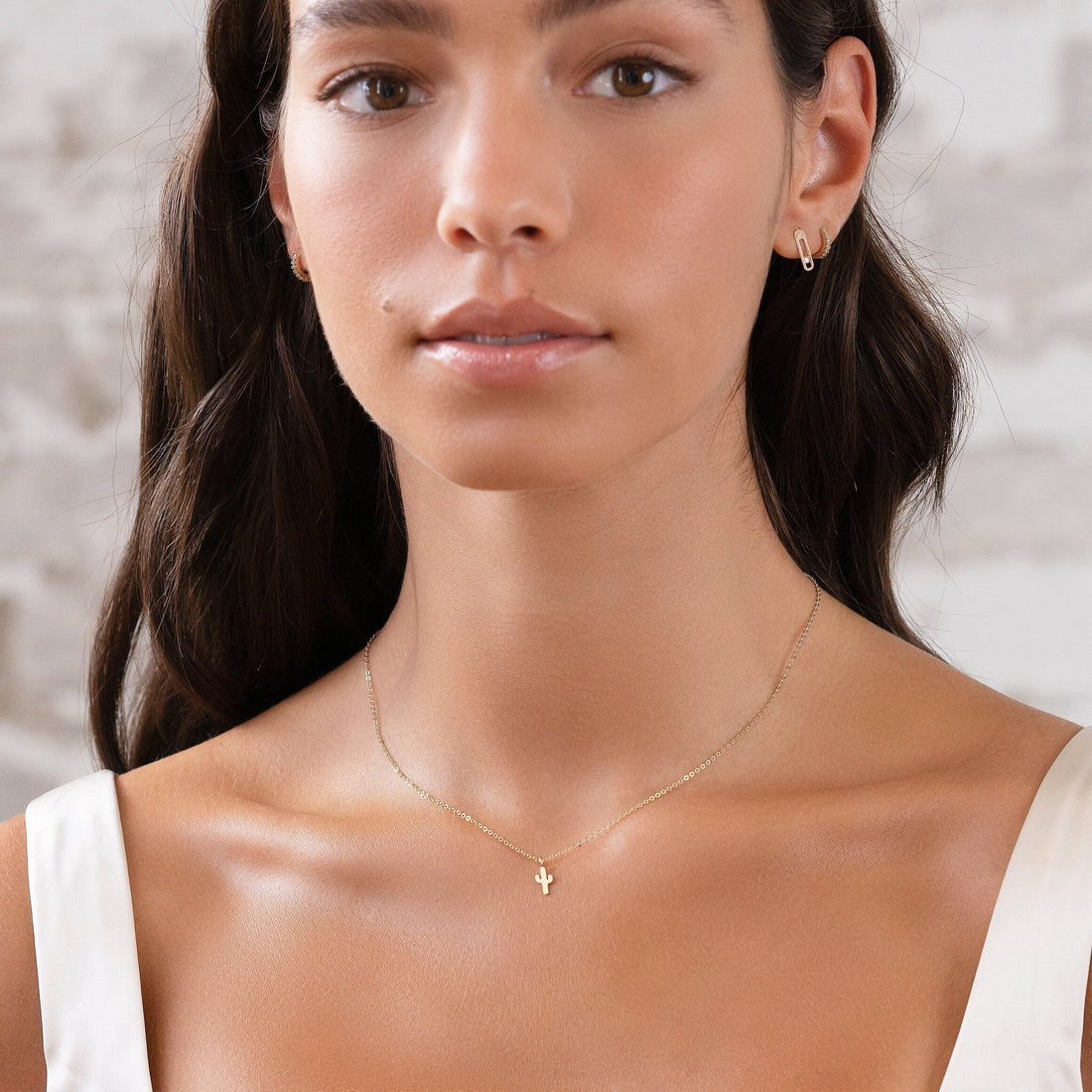Cactus Pendant Necklace