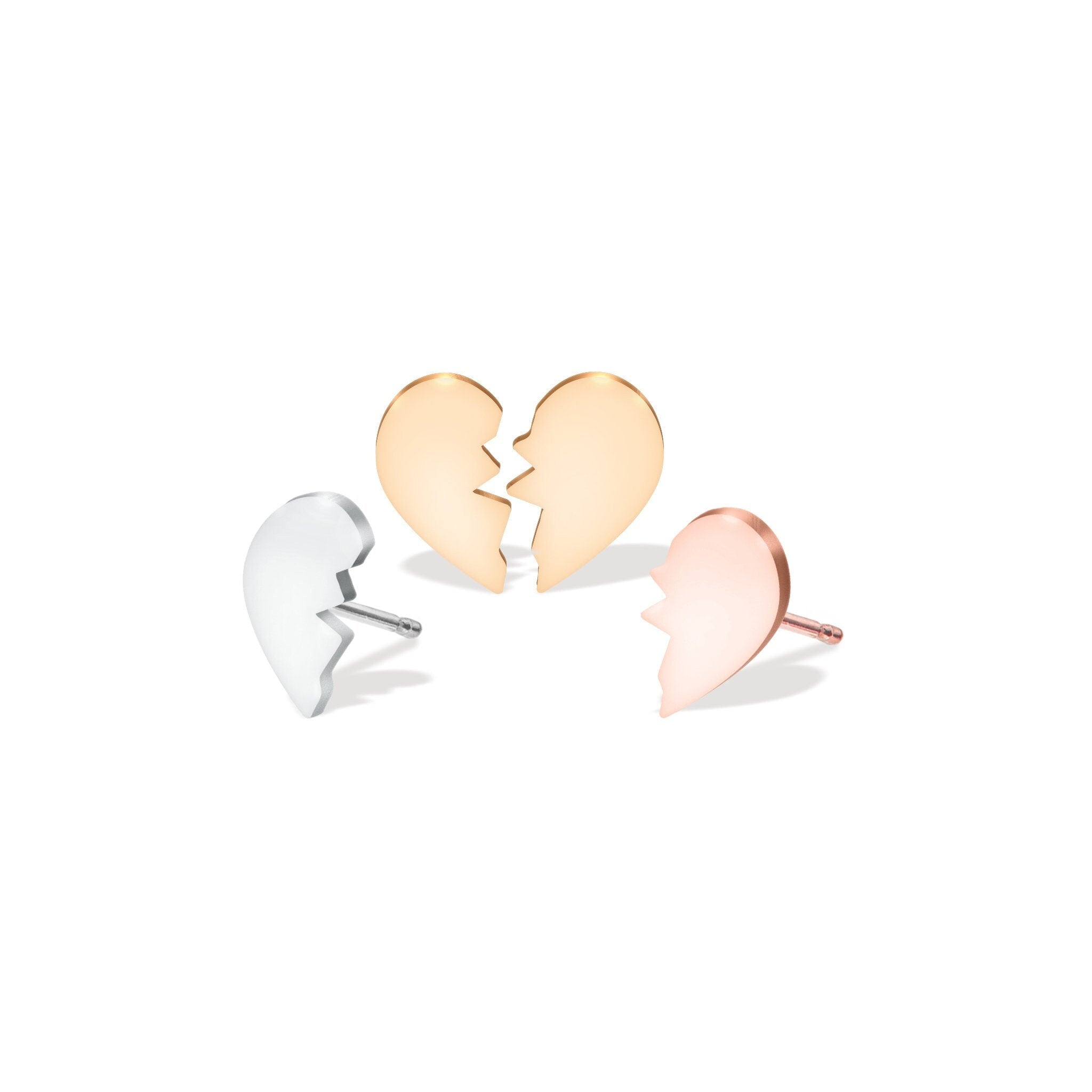 Half Heart Earrings