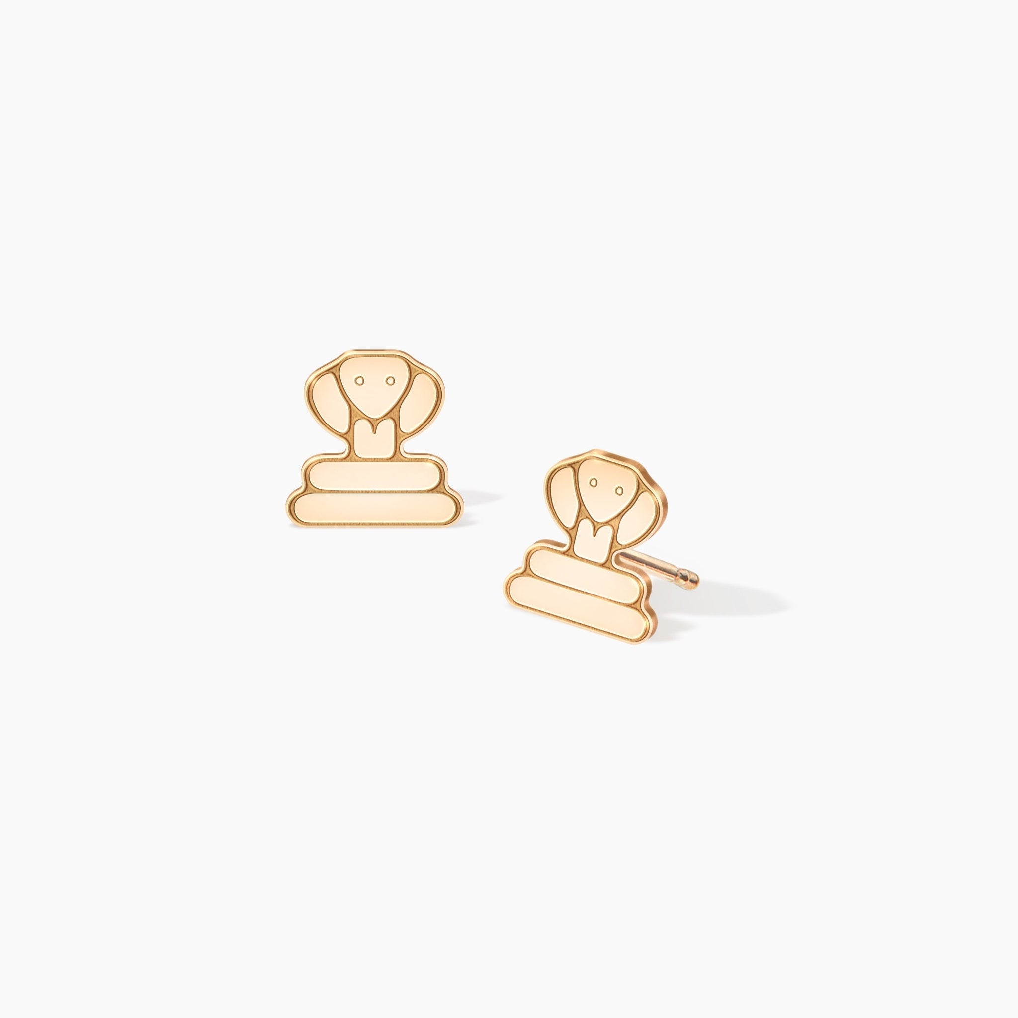 Snake Charm Stud Earrings