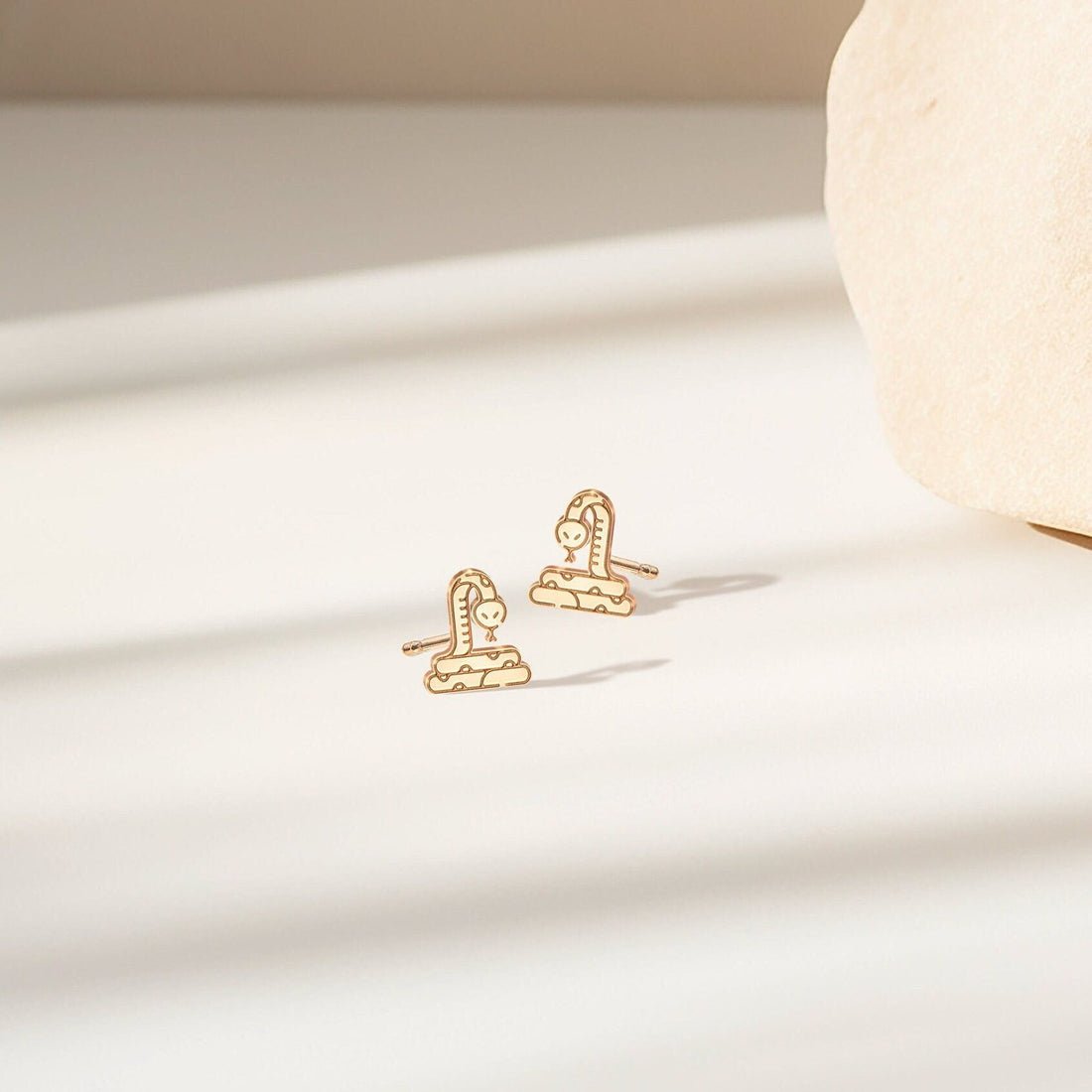 Snake Charm Stud Earrings