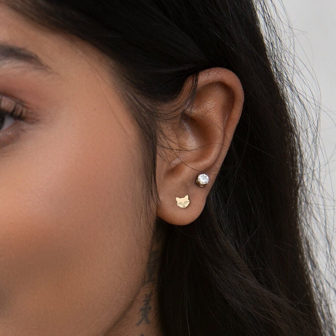 Fox Earring Gold