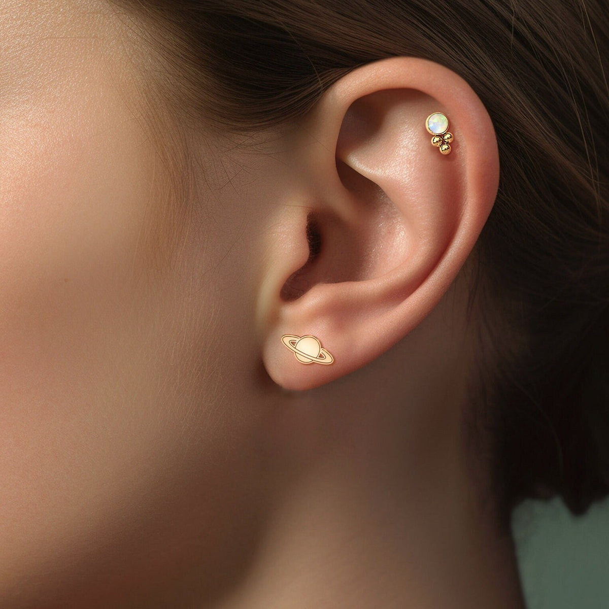 Saturn Stud Earrings