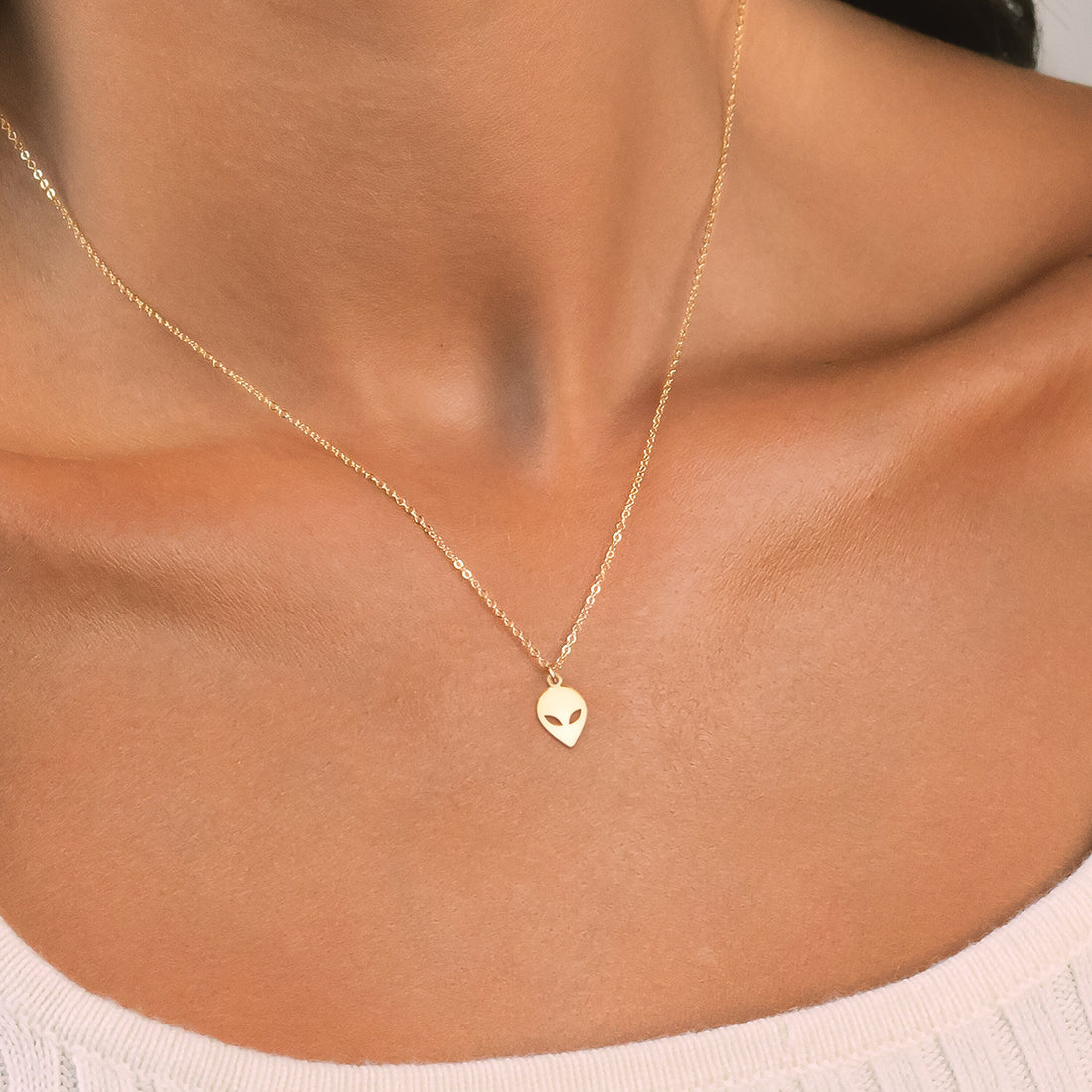 Alien Head Necklace