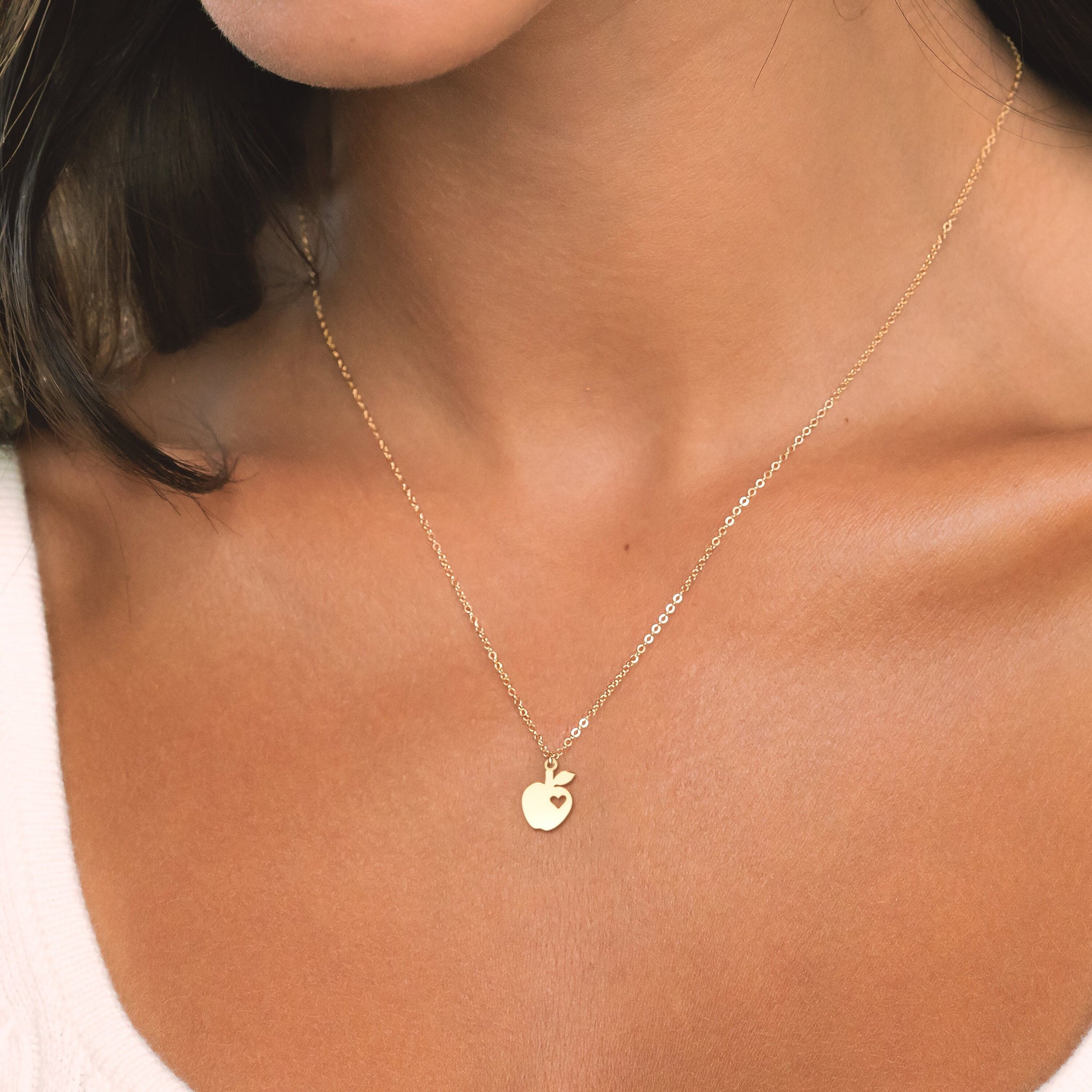 Apple Pendant Necklace