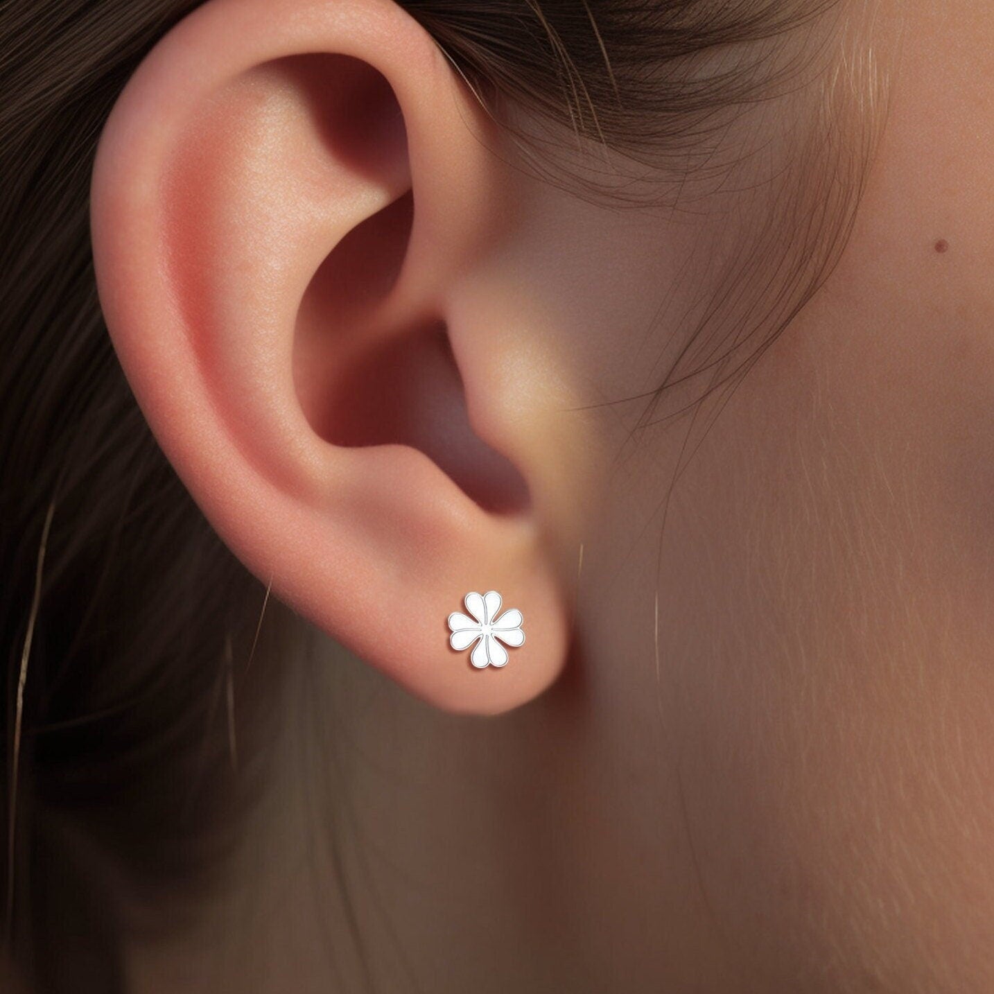 Dainty Clover Earrings