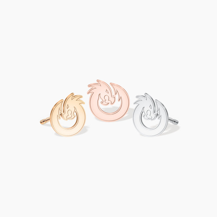 Ouroboros Dragon Earrings