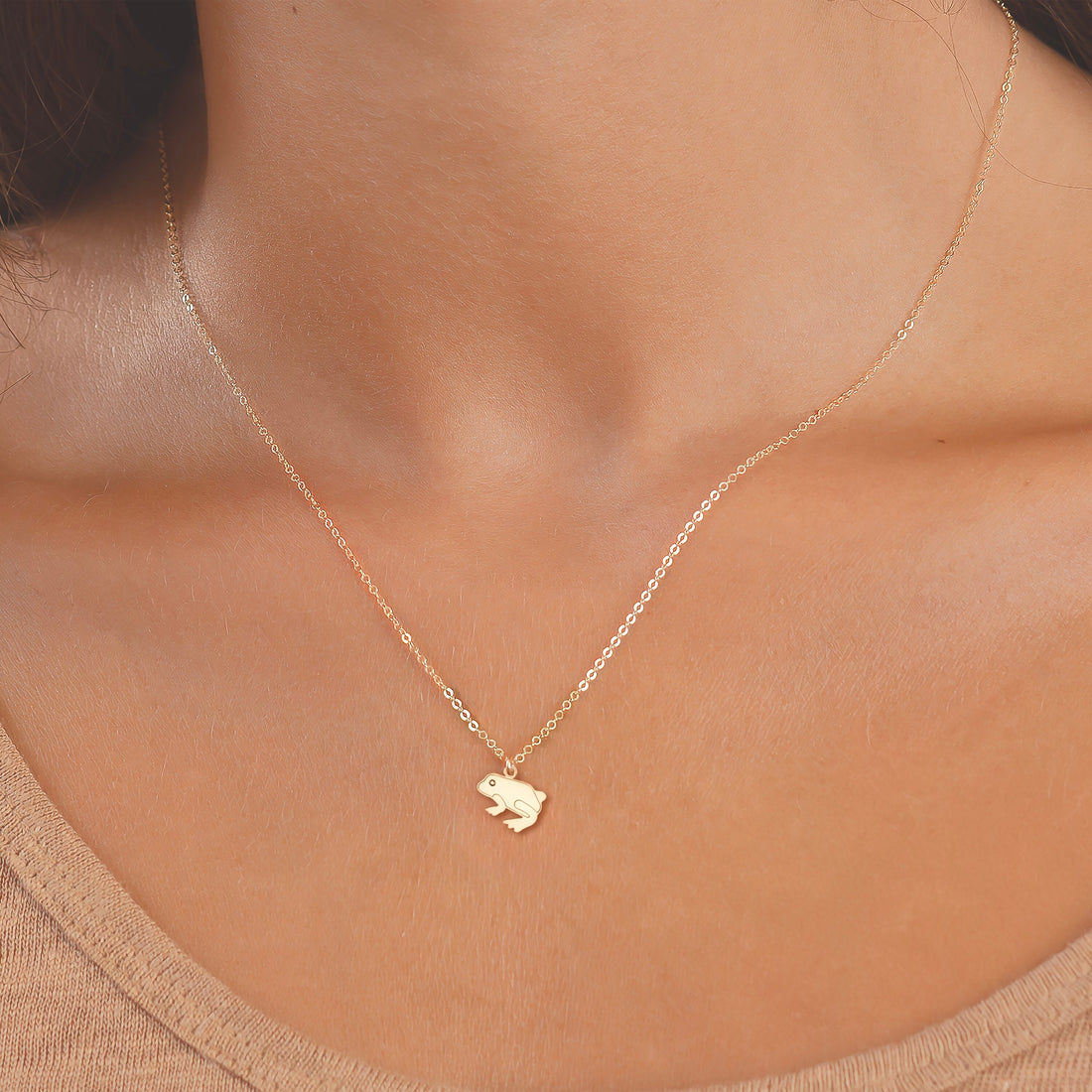 Frog Face Necklace