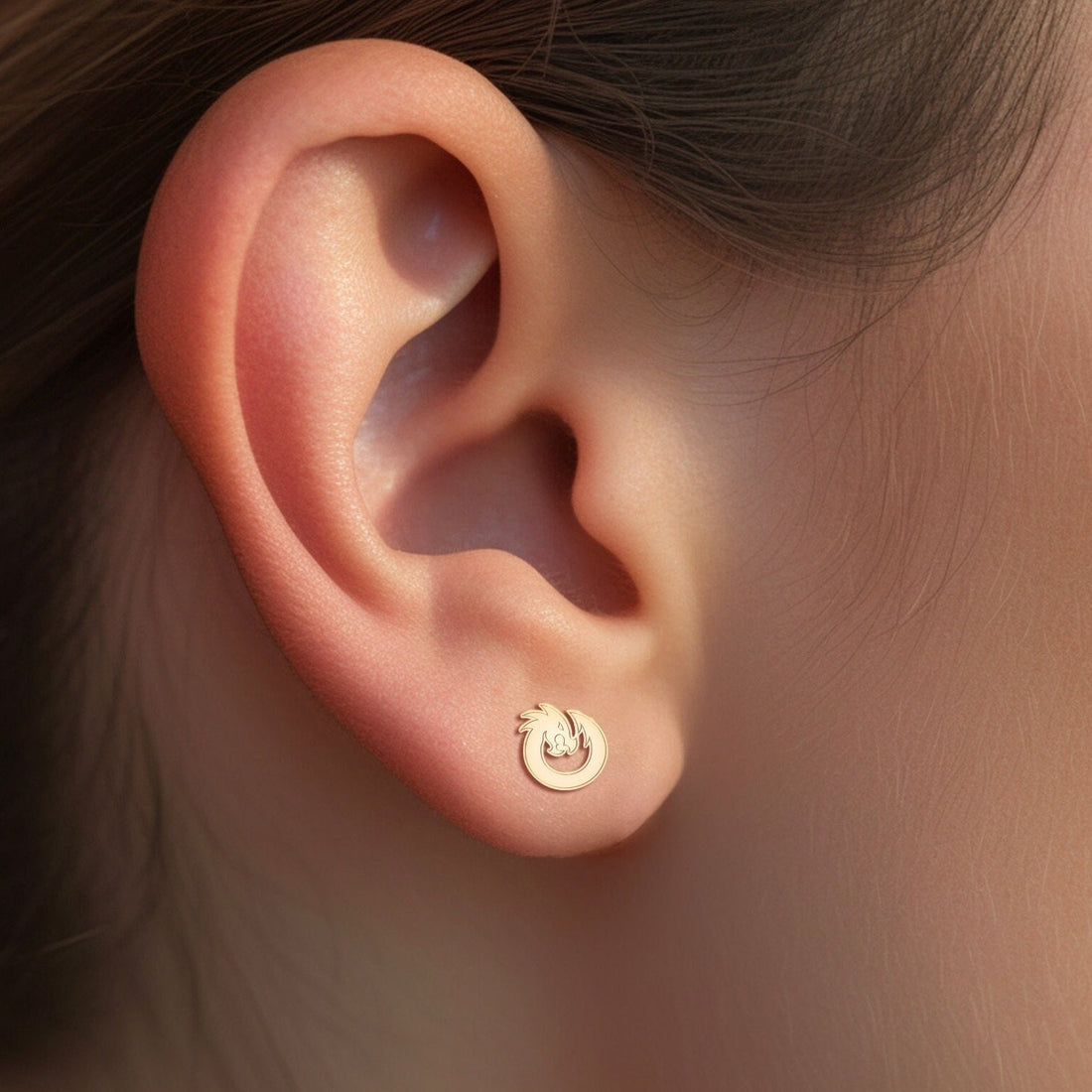 Ouroboros Dragon Earrings