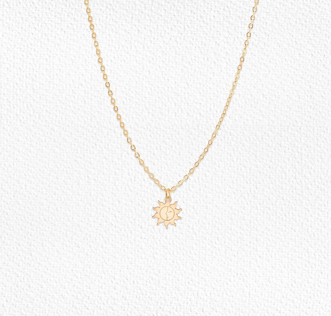Celestial Sun Pendant Necklace