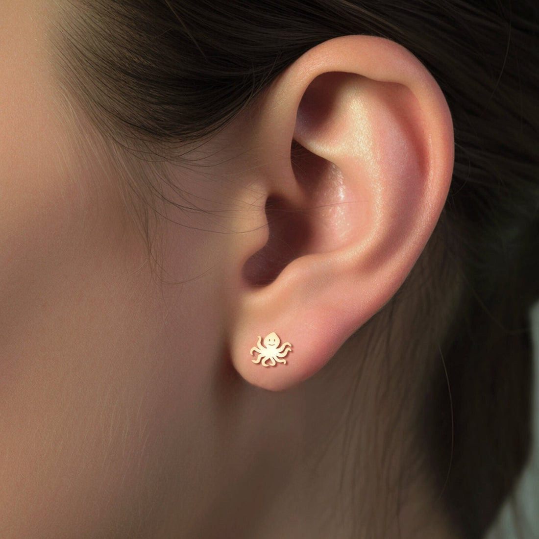 Smiling Octopus Earrings