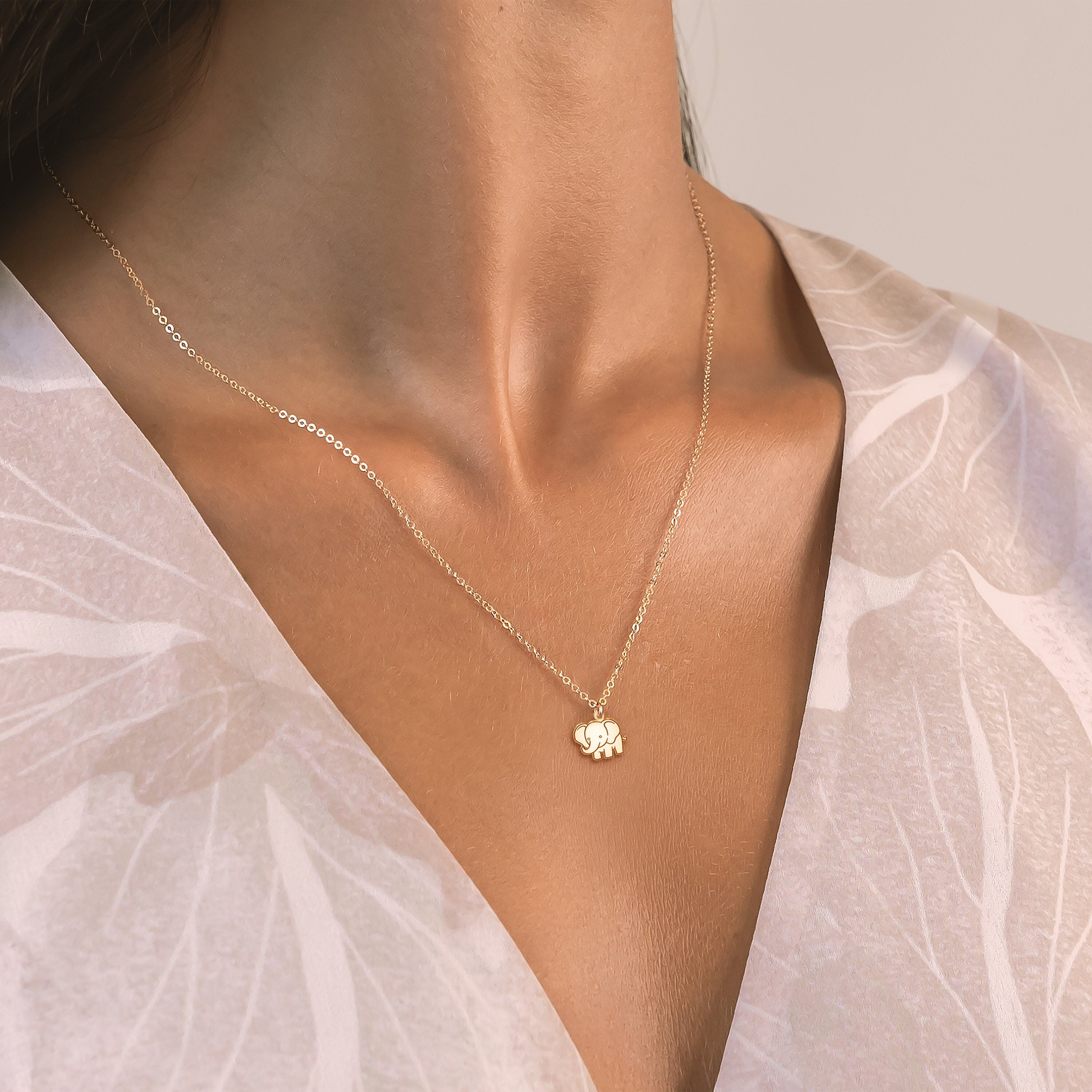 Elephant Pendant Necklace