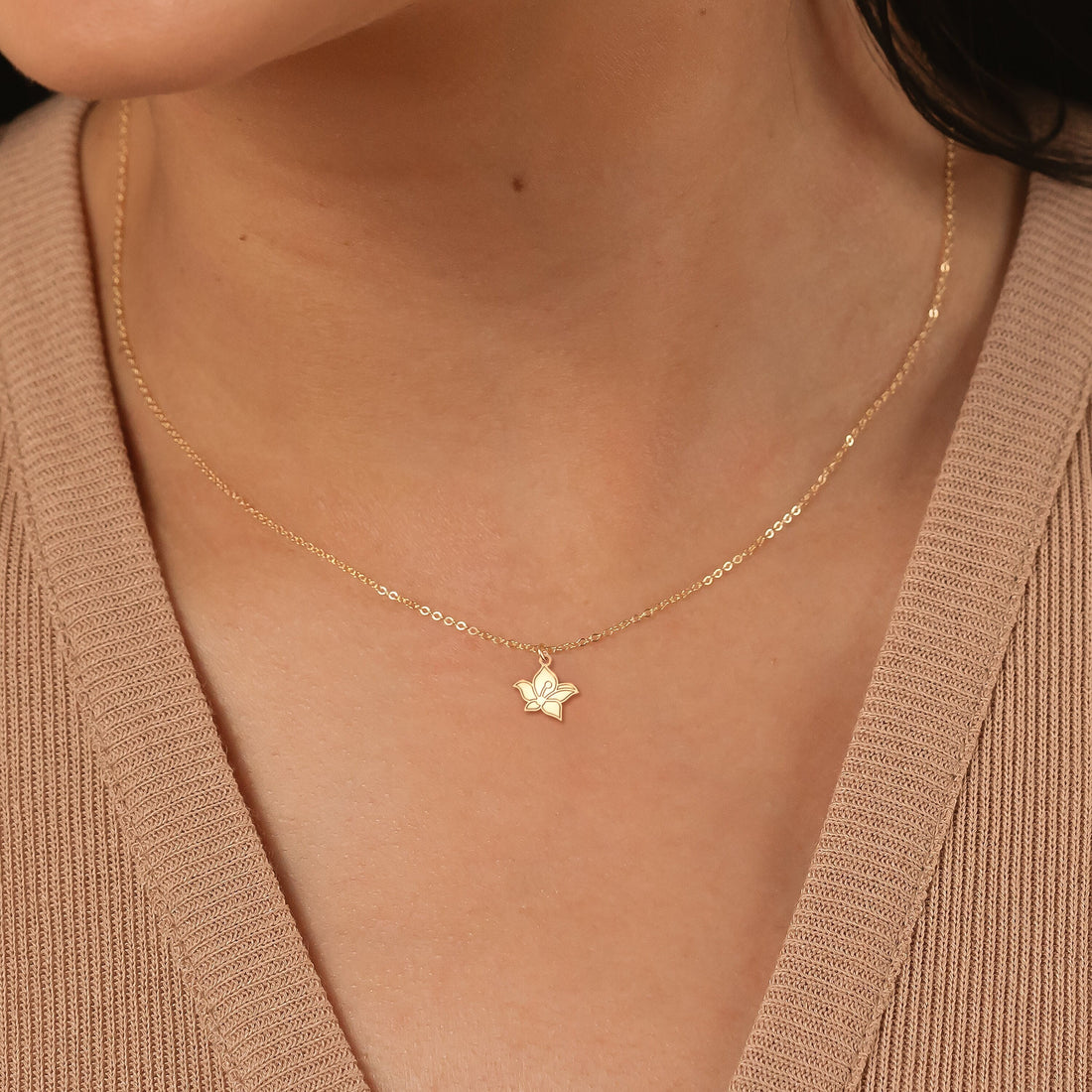 Orchid Flower Necklace