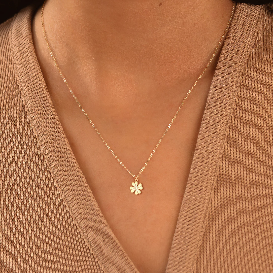 Flower Charm Necklace