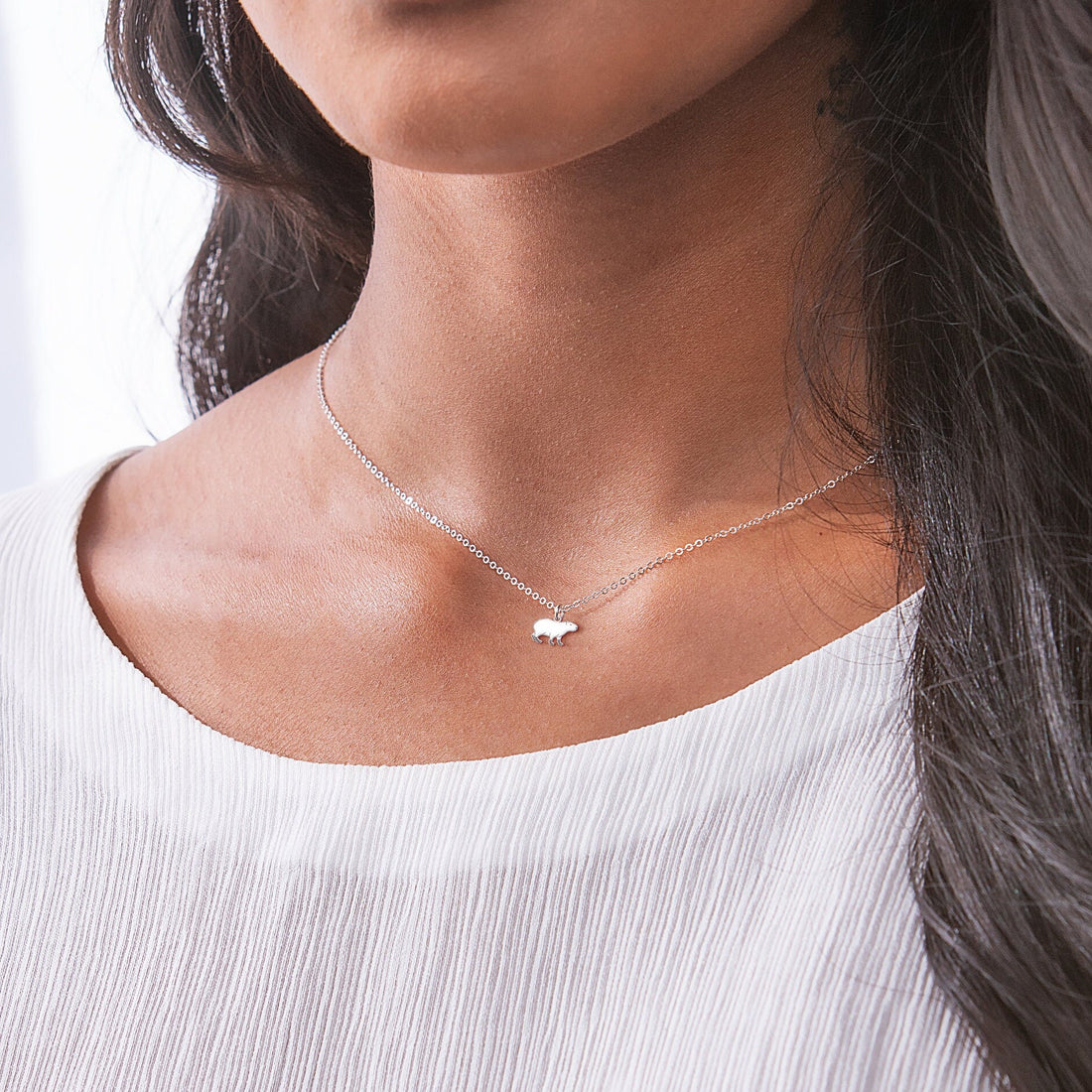 Capybara Pendant Necklace