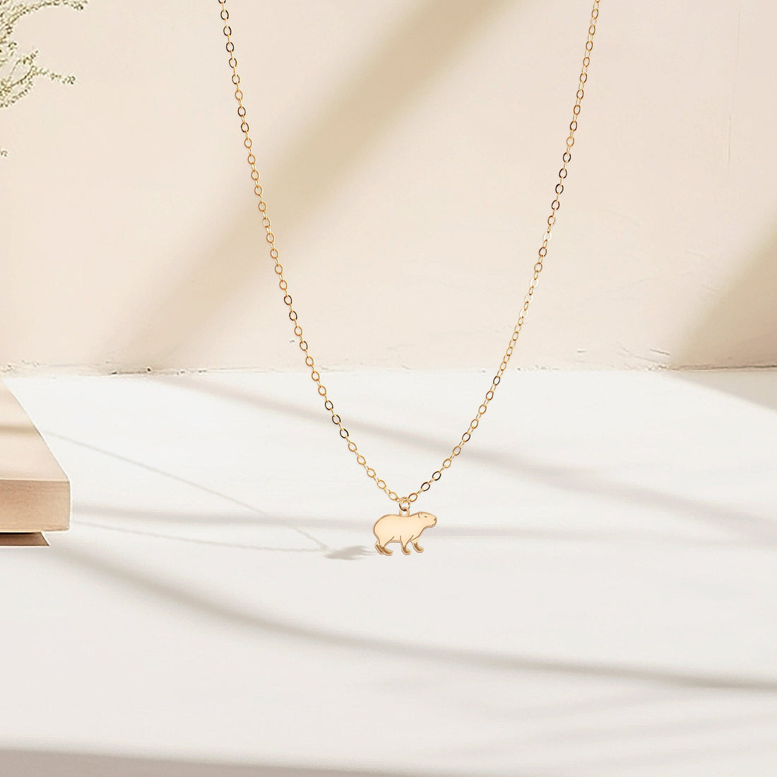 Capybara Pendant Necklace