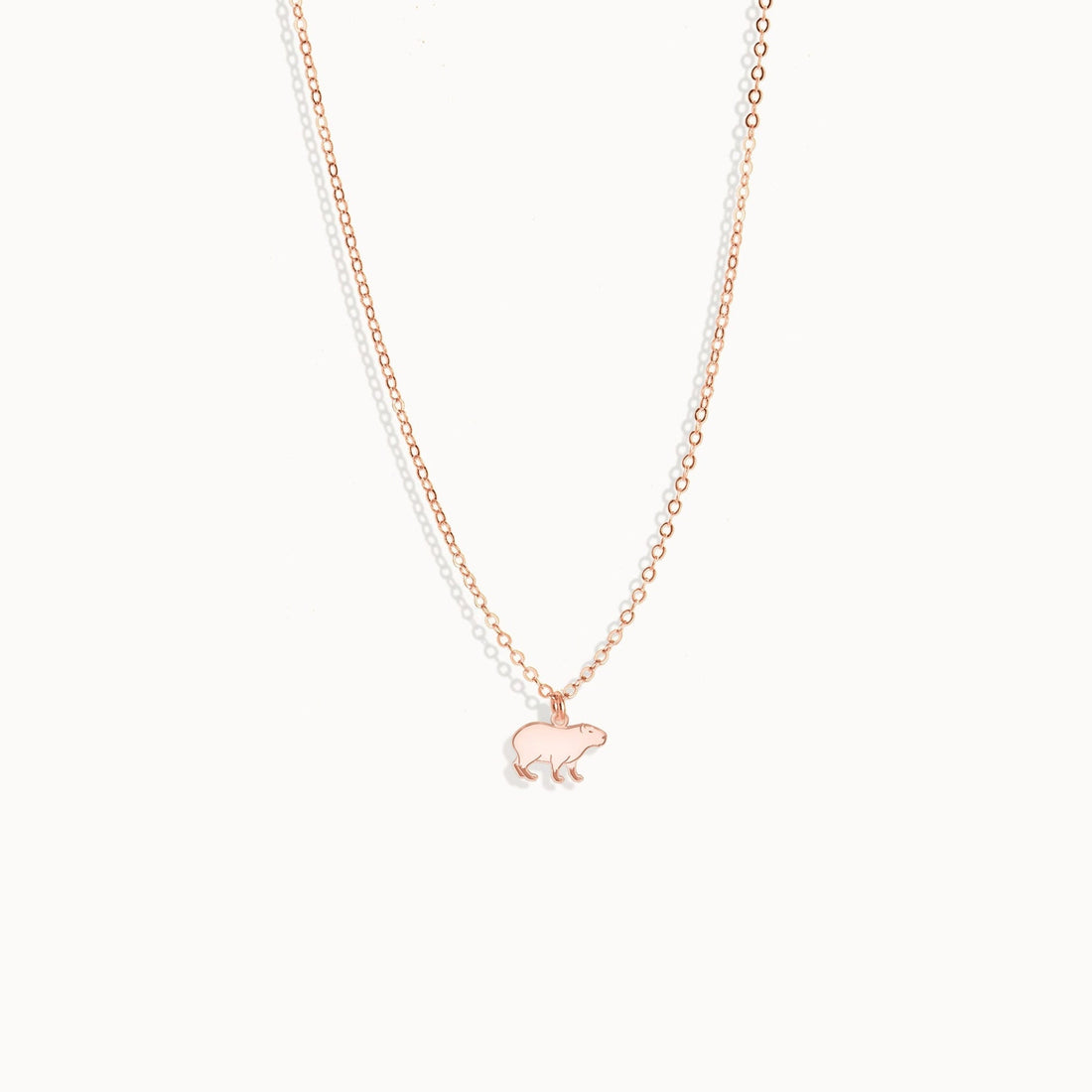 Capybara Pendant Necklace