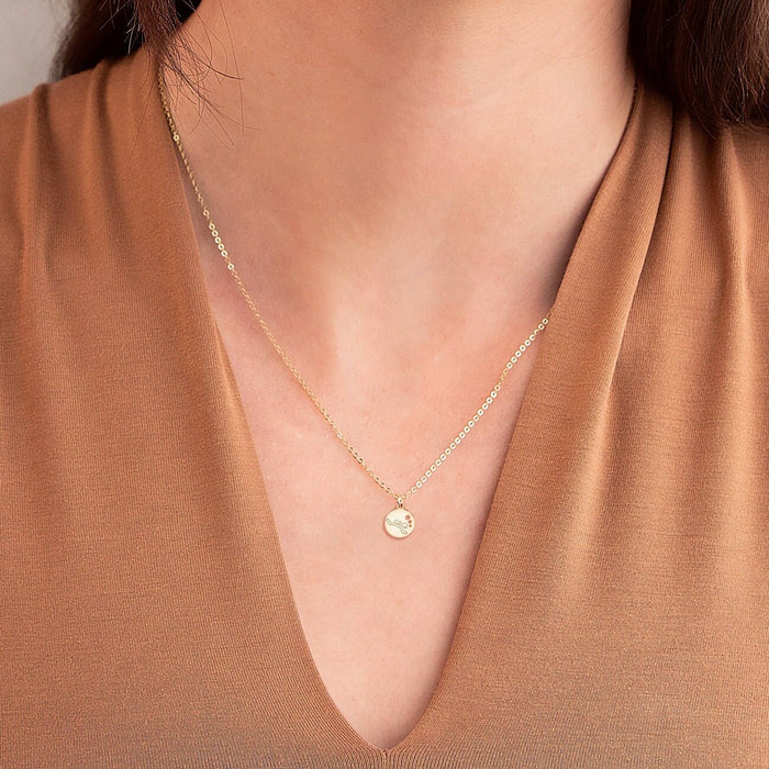 Scuba Diver w Bubbles Necklace