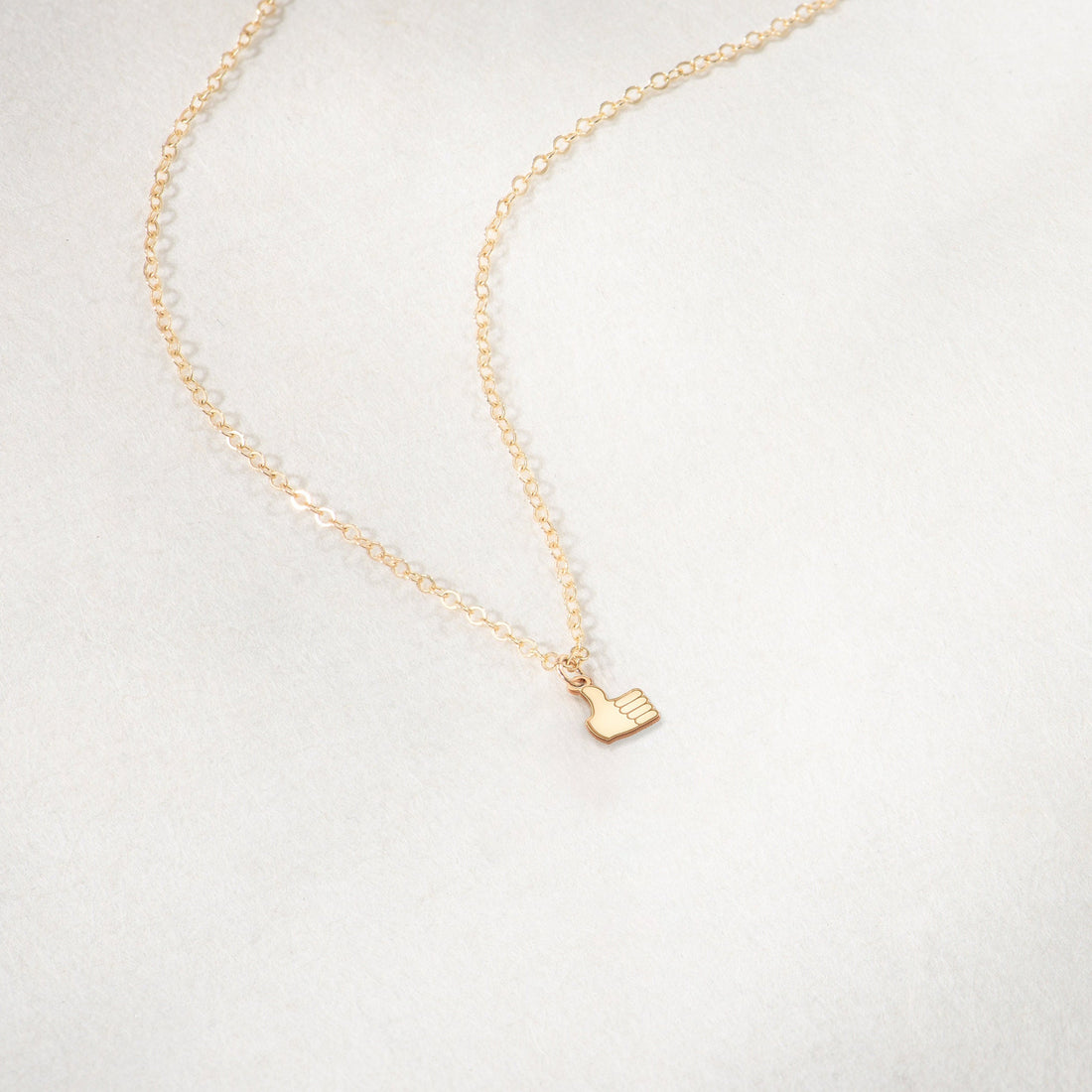 Thumbs Up Hand Necklace