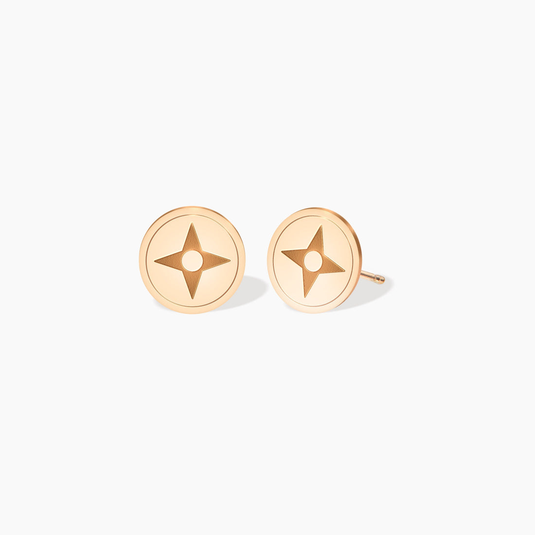North Star Charm Stud Earrings