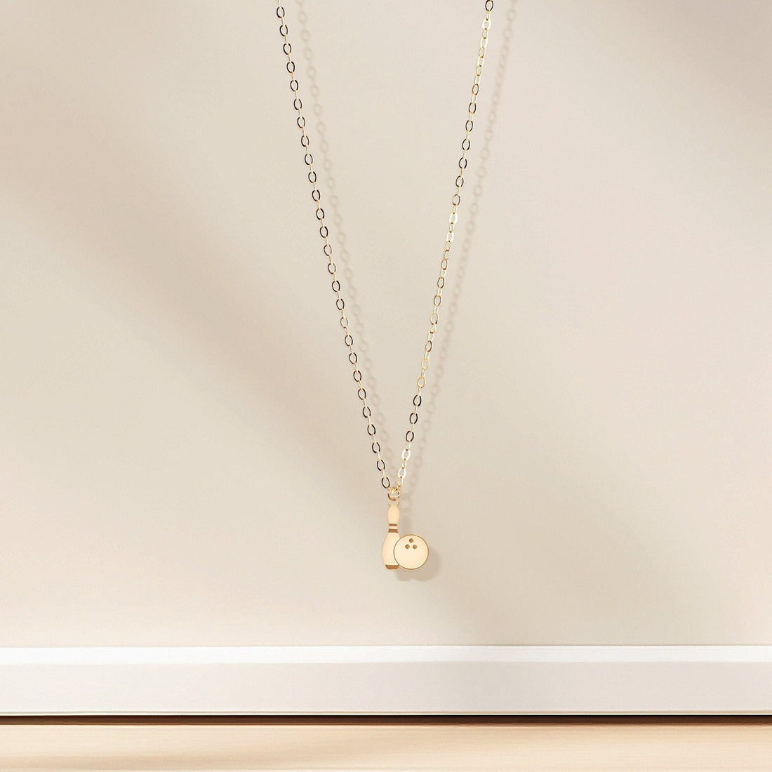 Bowling Pin Ball Necklace