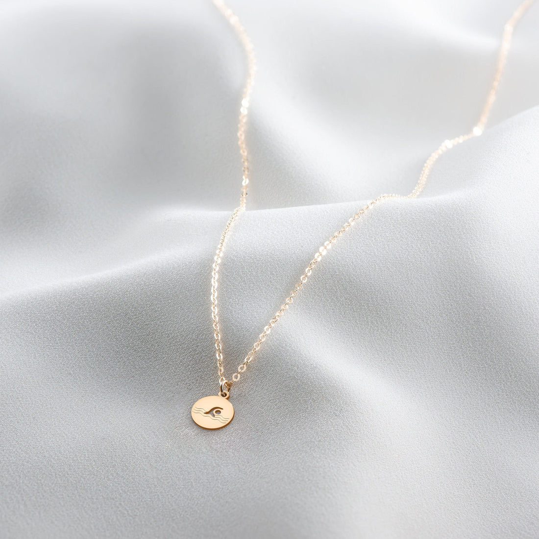 Swimming Disc Necklace