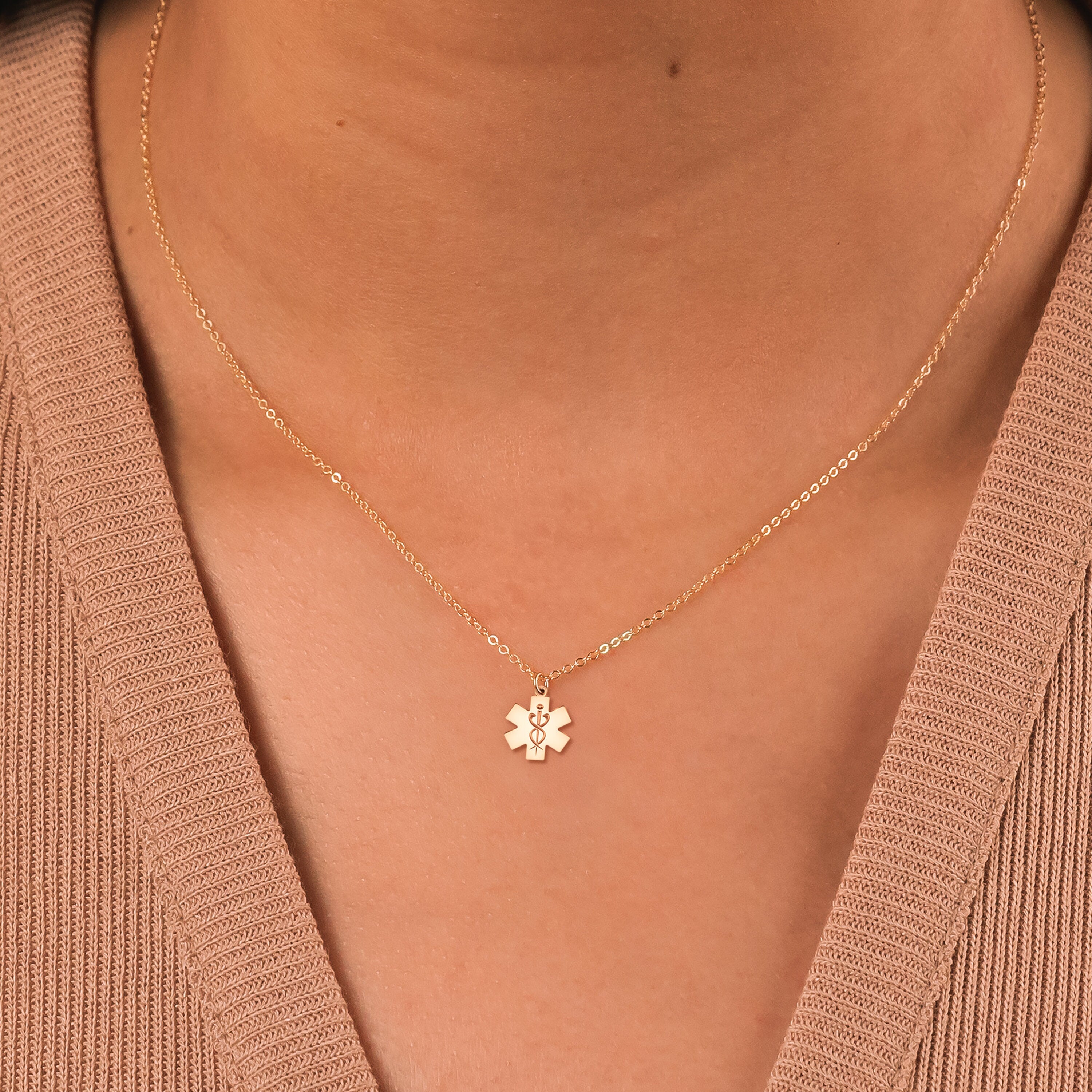 Caduceus Pendant Necklace