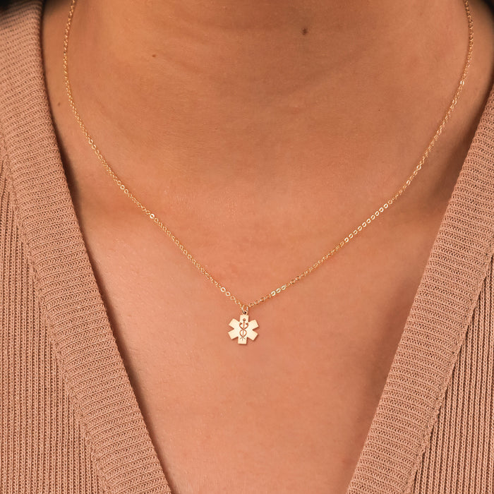 Dainty Caduceus Necklace