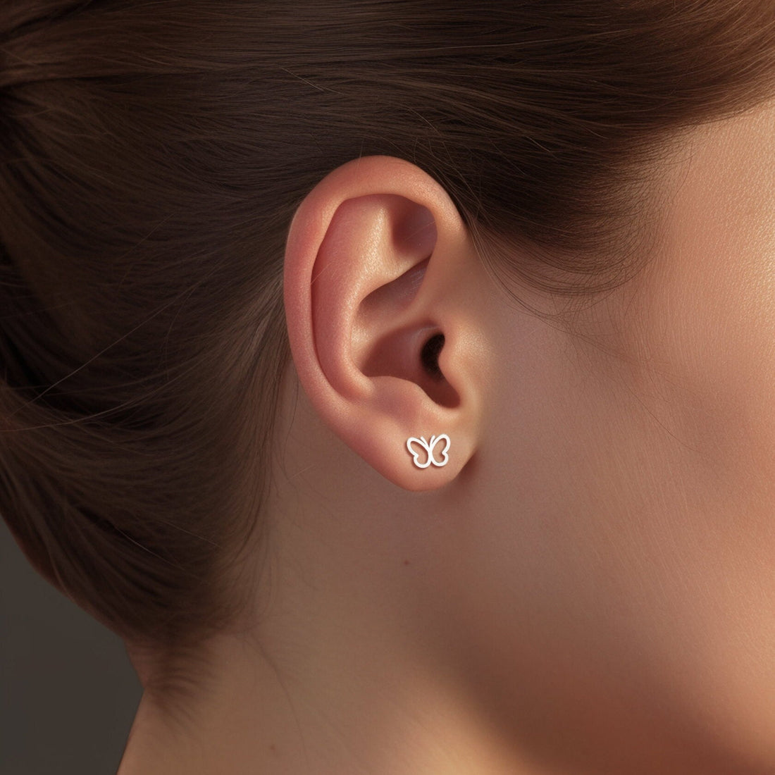 Butterfly Cutout Earrings Gold