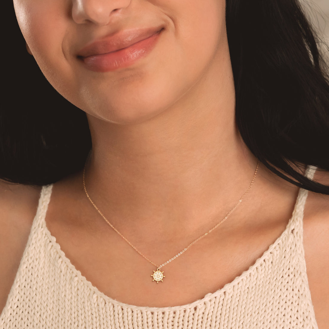 Ship Helm Necklace