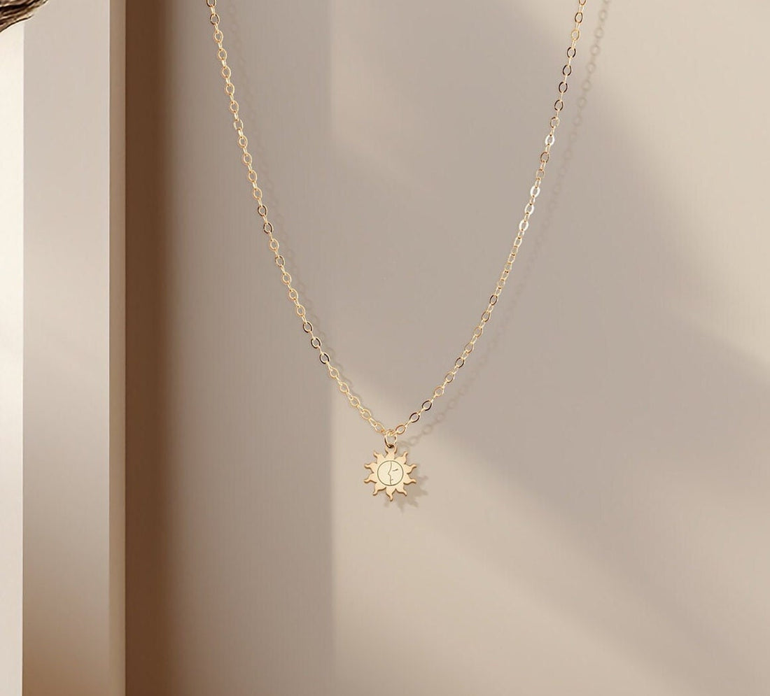 Celestial Sun Pendant Necklace