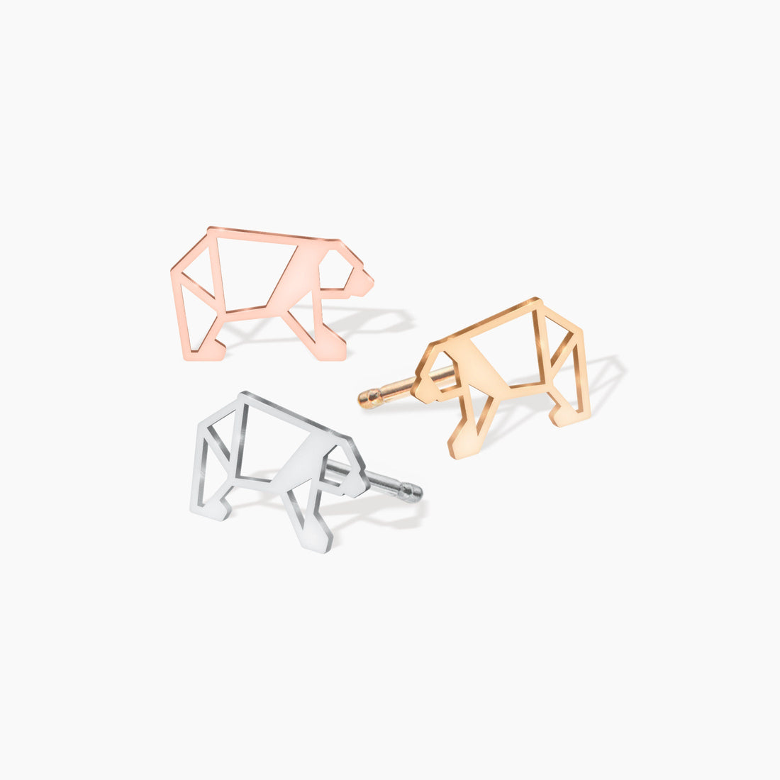 Bear Earrings Origami