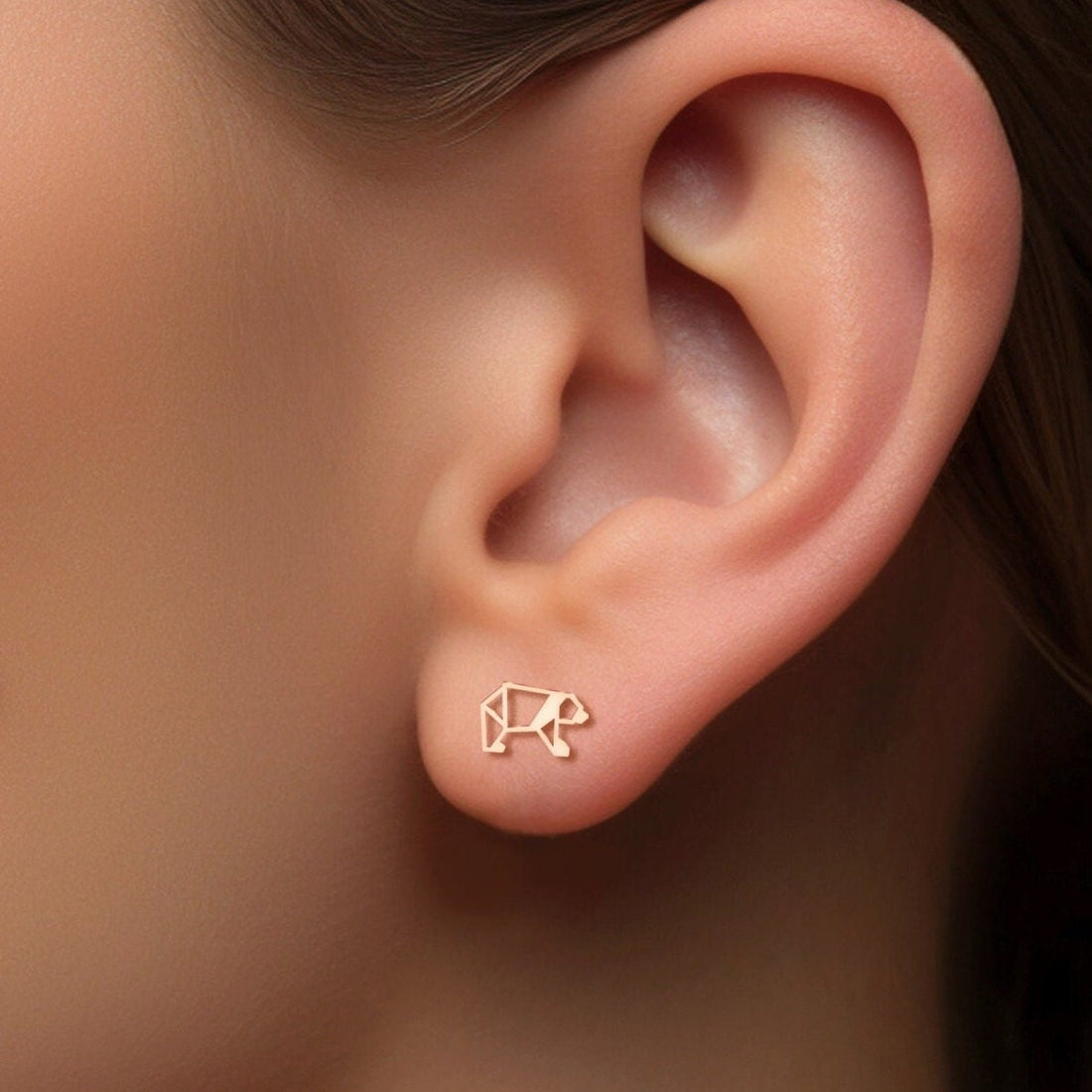 Bear Earrings Origami