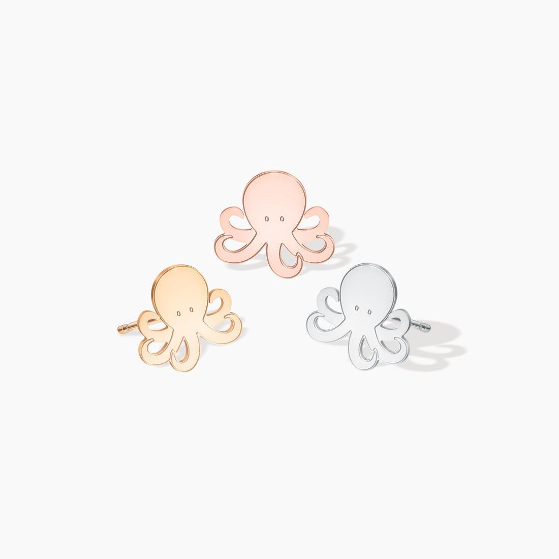 Charming Octopus Stud Earrings