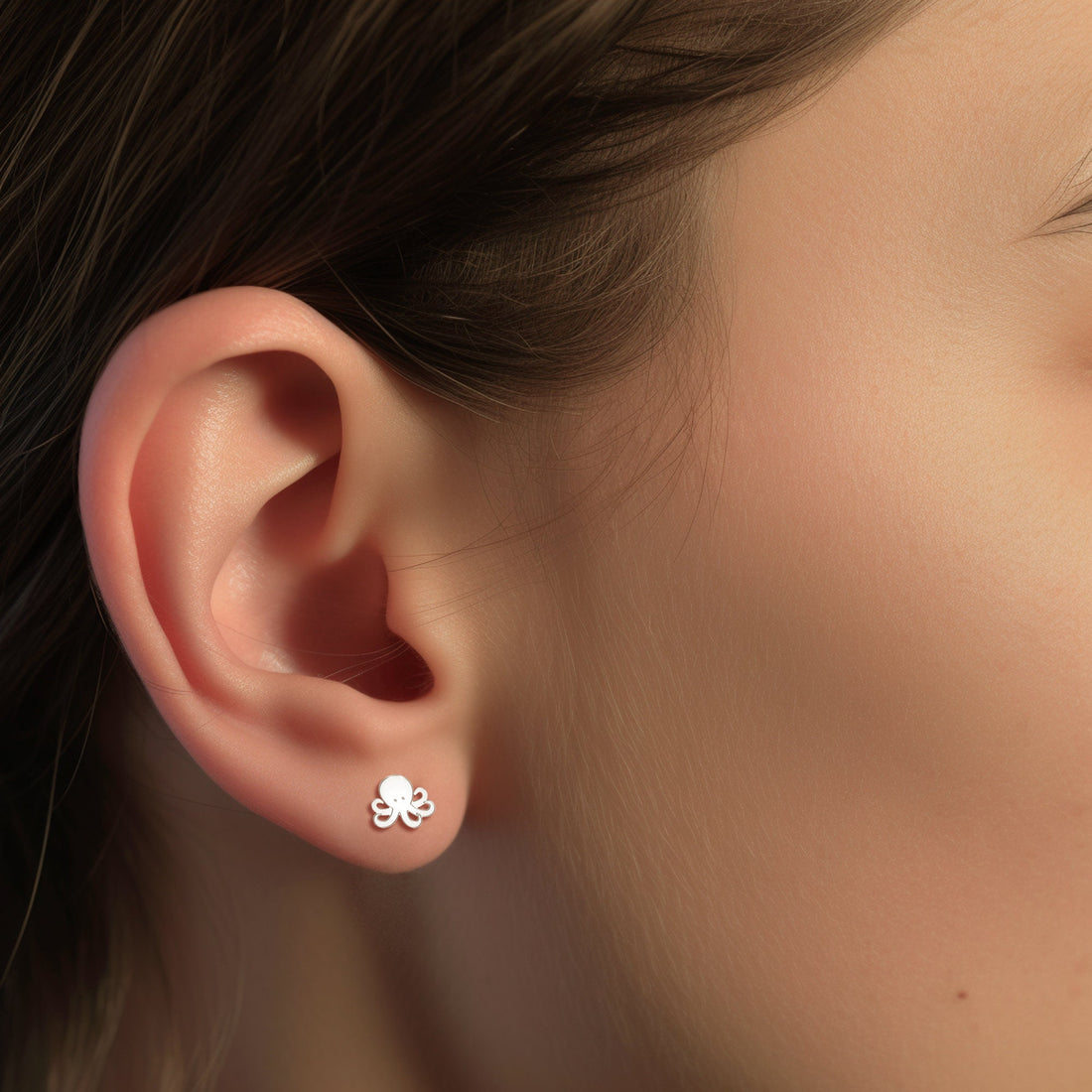 Charming Octopus Stud Earrings