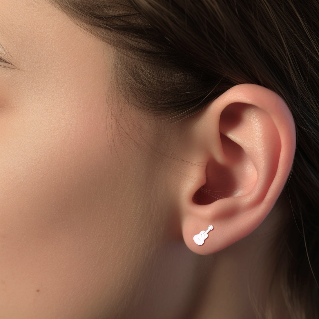 Acoustic Guitar Stud Earrings