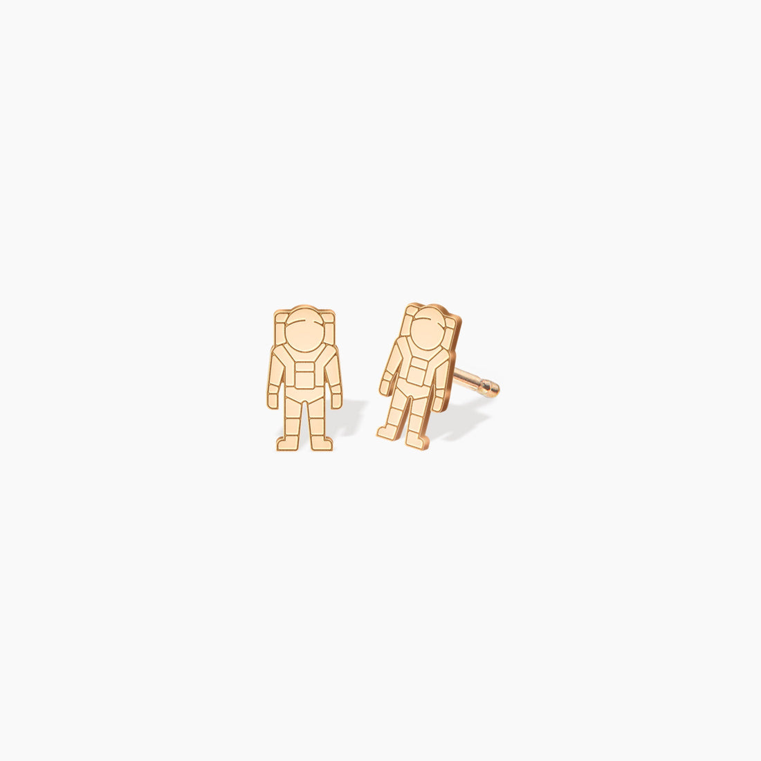 Astronaut Standing Stud Earrings
