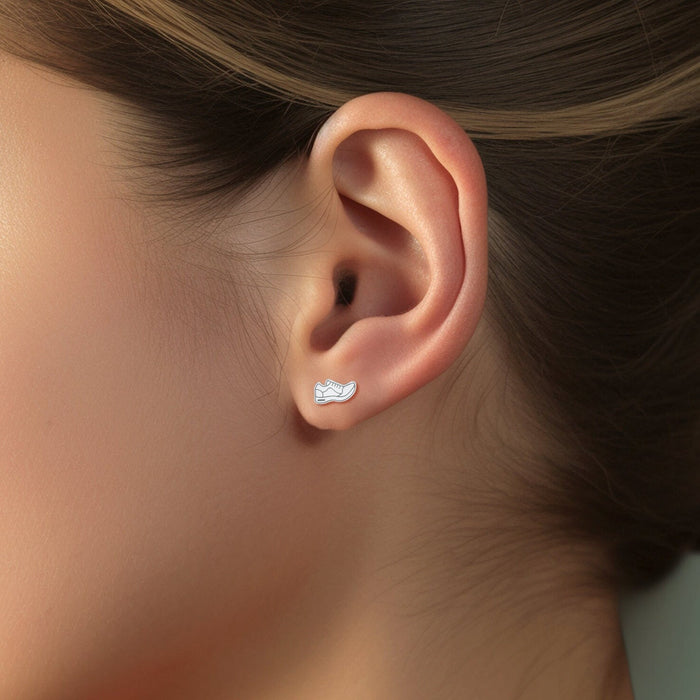 Runner Charm Stud Earrings
