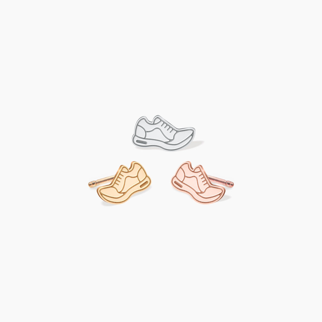 Runner Charm Stud Earrings