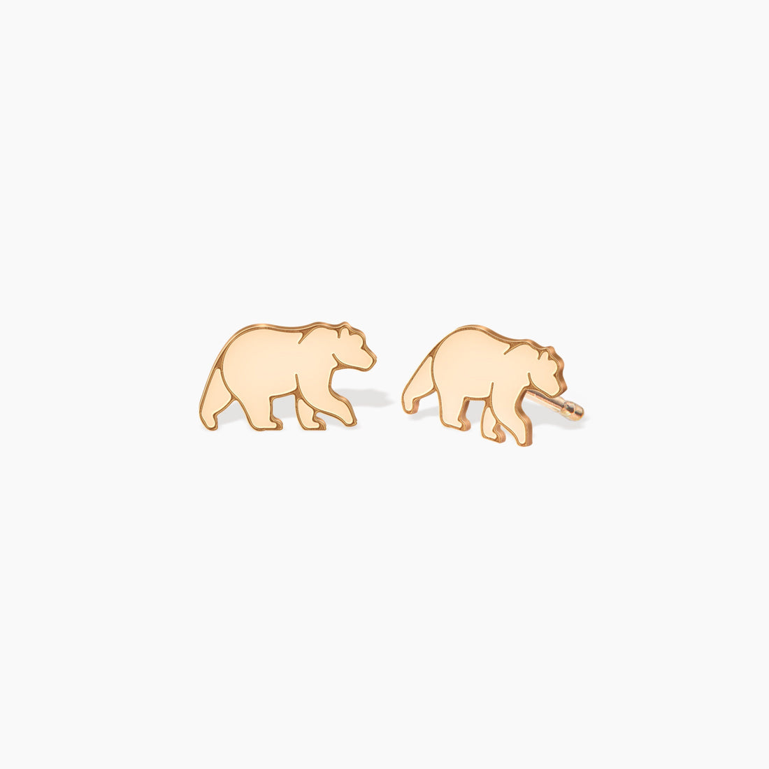 Bear Walking Stud Earrings