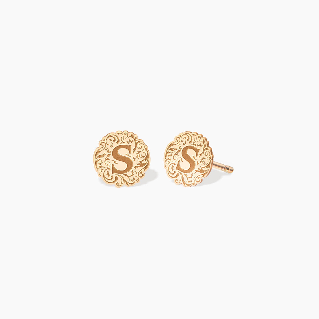 Initial Earrings Dainty
