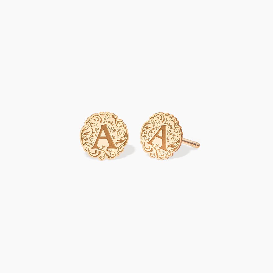 Initial Earrings Dainty